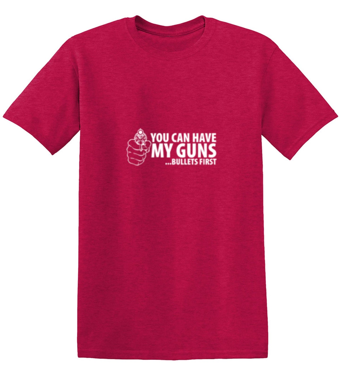 Funny T-Shirts design "You Can Have My Guns Bullets First - Youth"