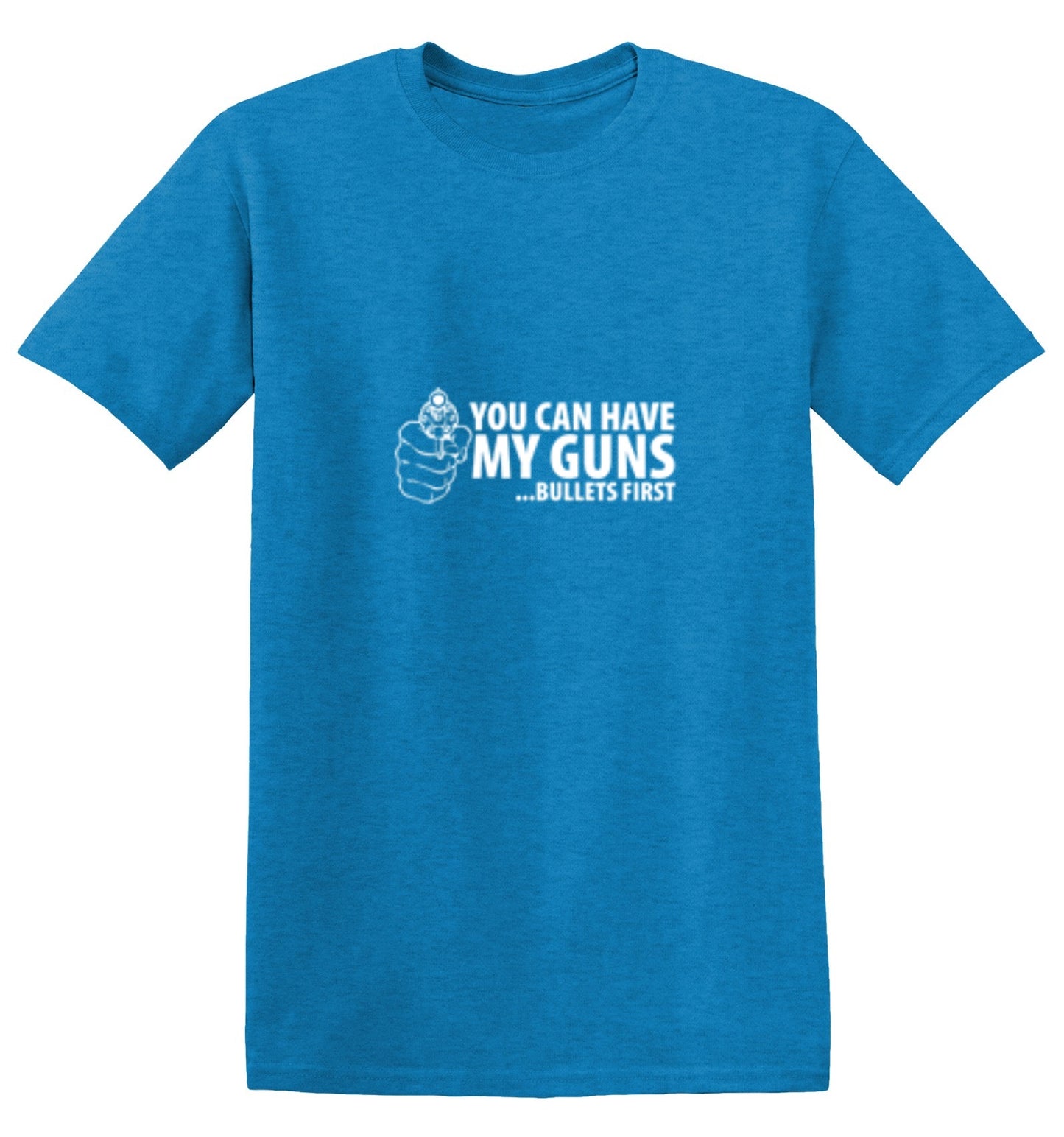 Funny T-Shirts design "You Can Have My Guns Bullets First - Youth"