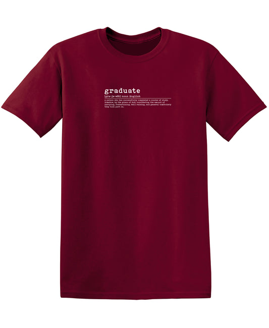 Funny T-Shirts design "Graduated, New"
