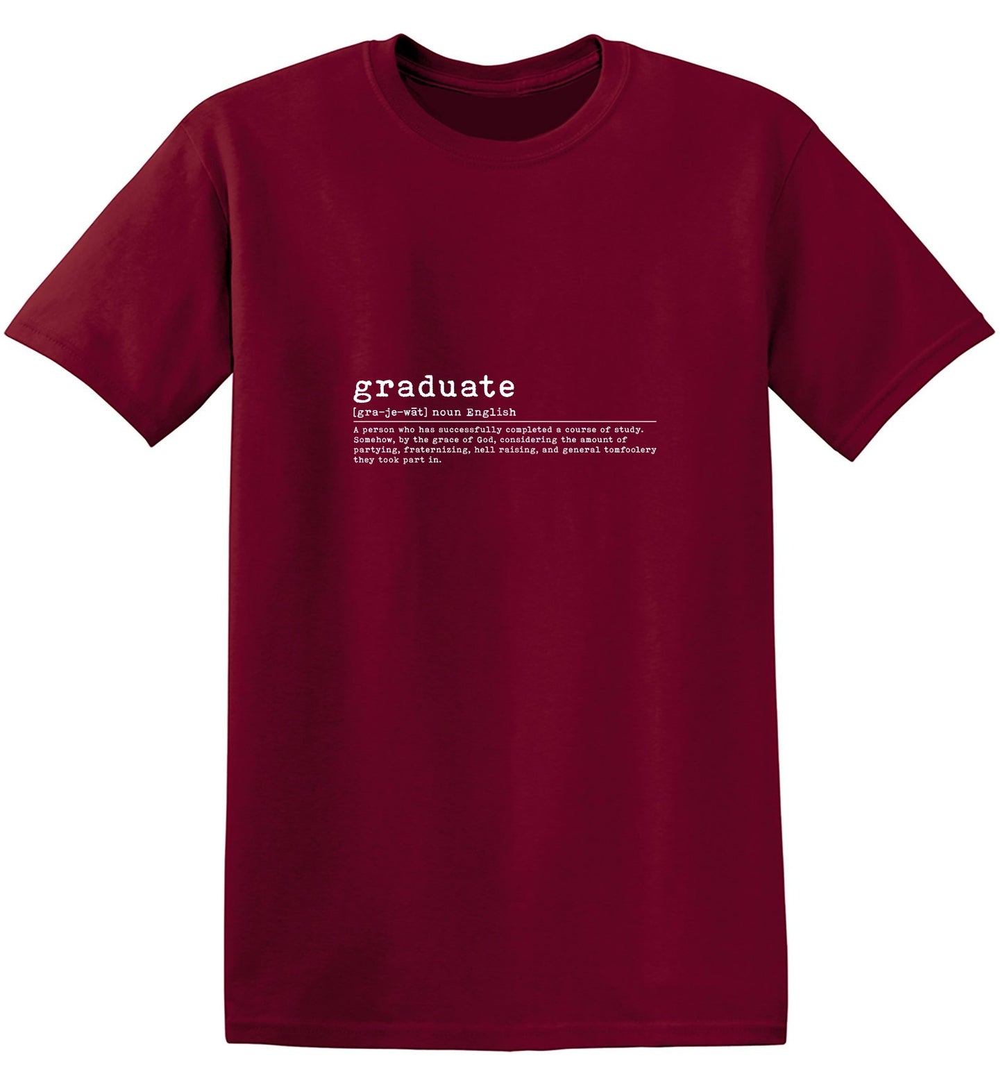 Funny T-Shirts design "Graduated, New"