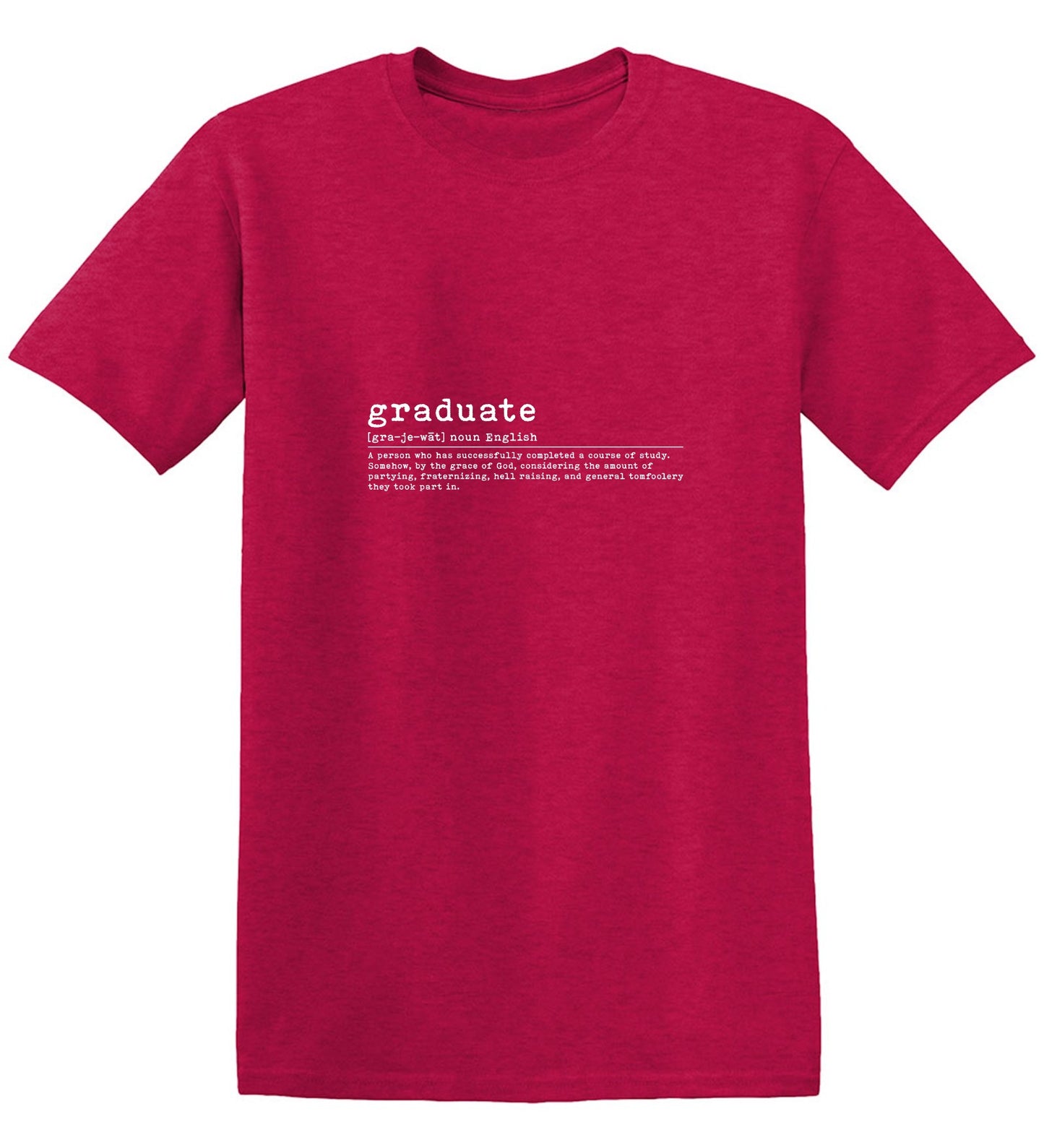 Funny T-Shirts design "Graduated, New"