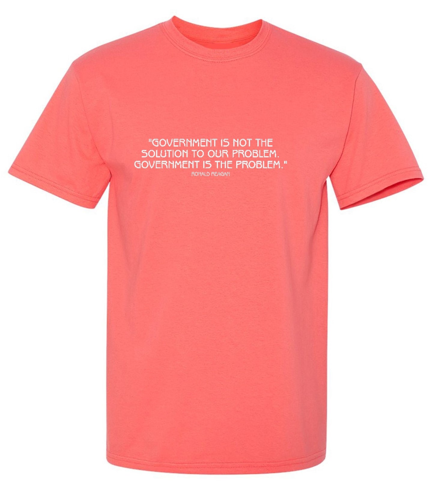 Funny T-Shirts design "Government Is Not The Solution To Our Problem, Government Is The Problem - Youth"