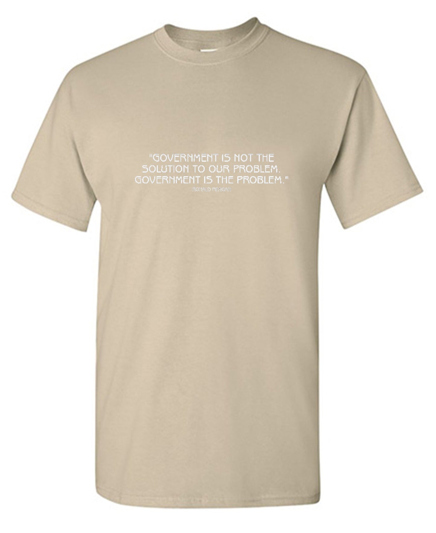 Funny T-Shirts design "Government Is Not The Solution To Our Problem, Government Is The Problem - Youth"