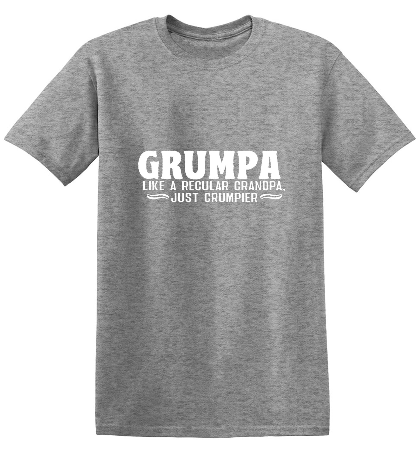 Funny T-Shirts design "Grumpa, Like A Regular Grandpa, Just Grumpier - Tall Tee"