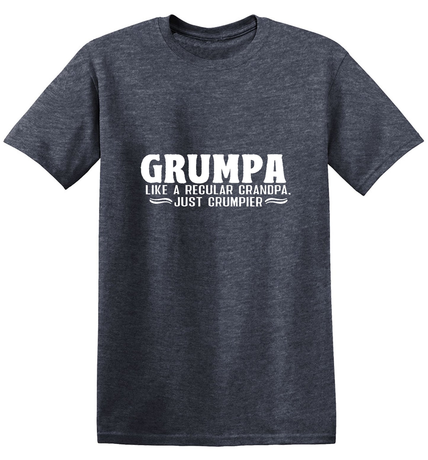 Funny T-Shirts design "Grumpa, Like A Regular Grandpa, Just Grumpier - Tall Tee"