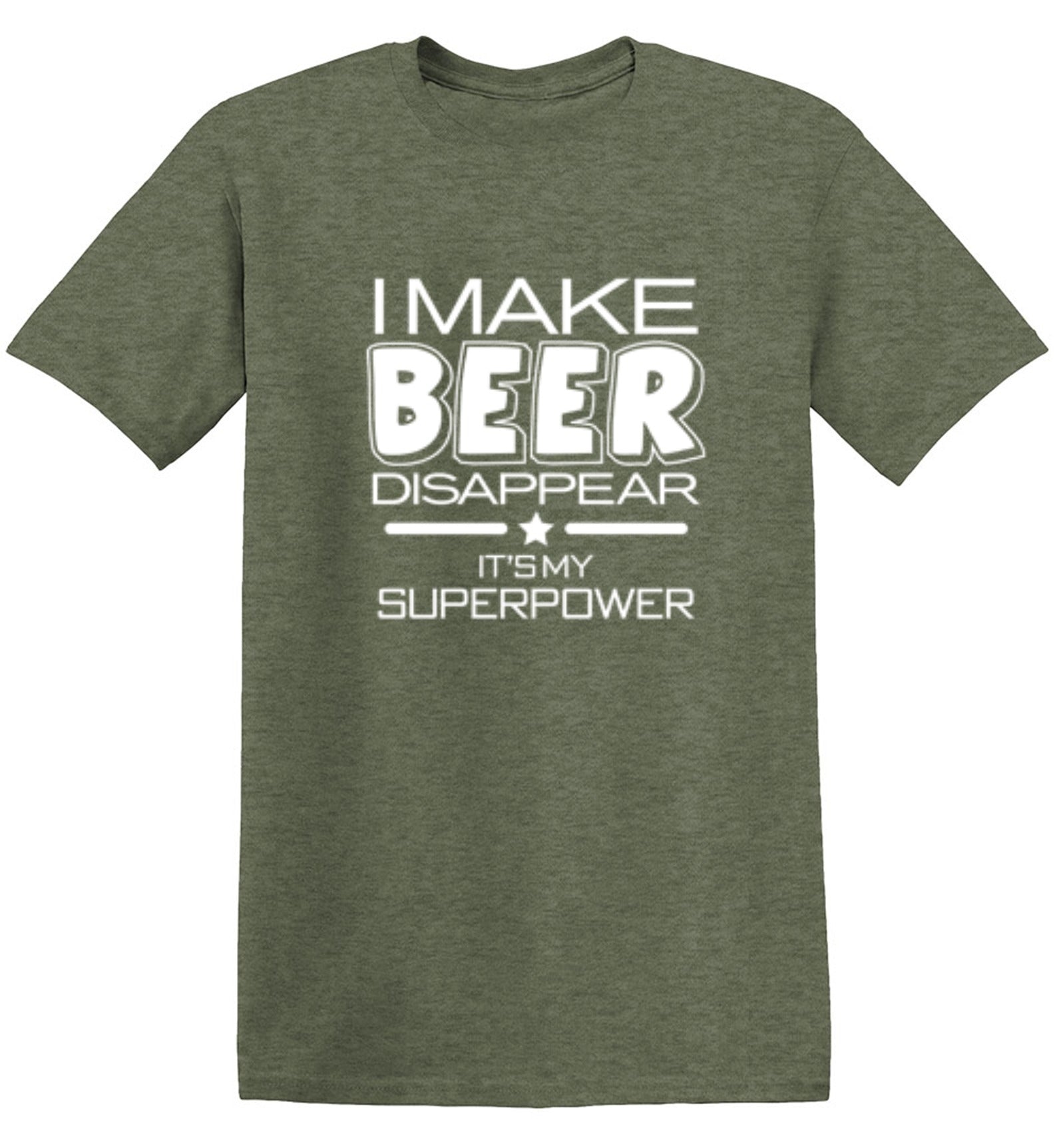 Funny T-Shirts design "I Make Beer Disappear What's Your Super Power T-Shirt"