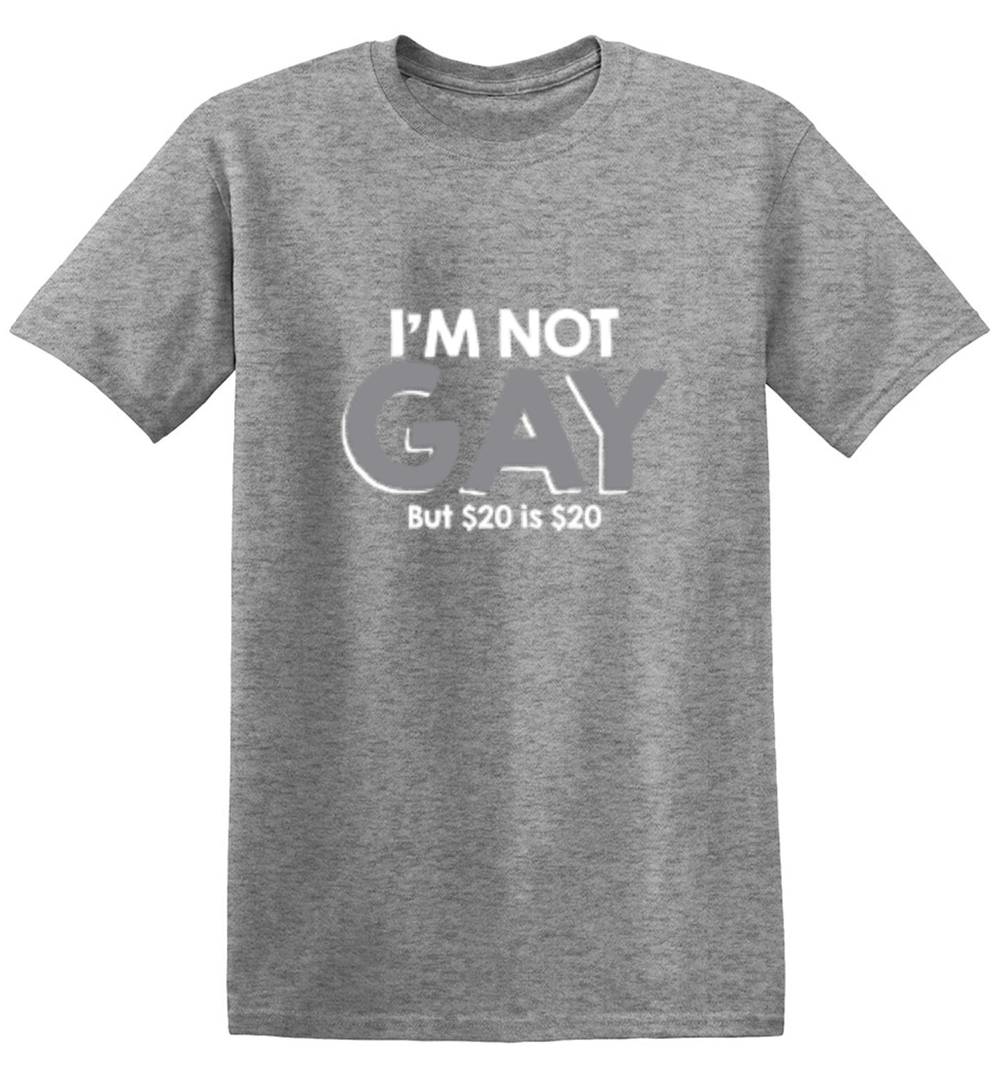 Funny T-Shirts design "I'm Not Gay But $20 is $20"