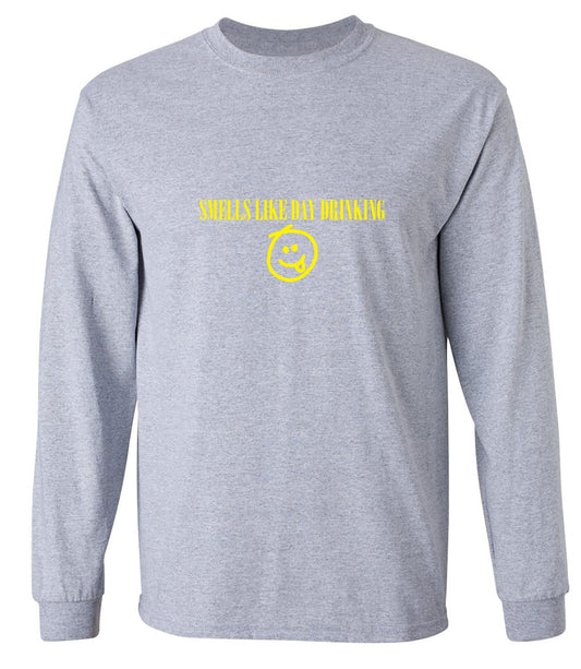 Funny T-Shirts design "Smells like Day Drinking - Long Sleeve"