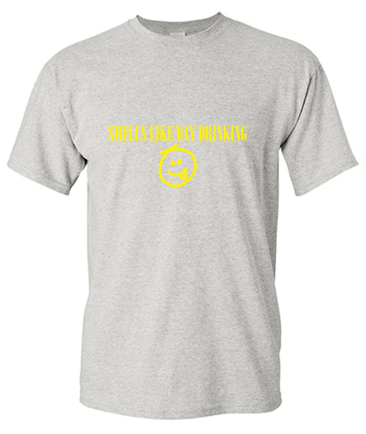 Funny T-Shirts design "Smells like Day Drinking - Tall Tee"