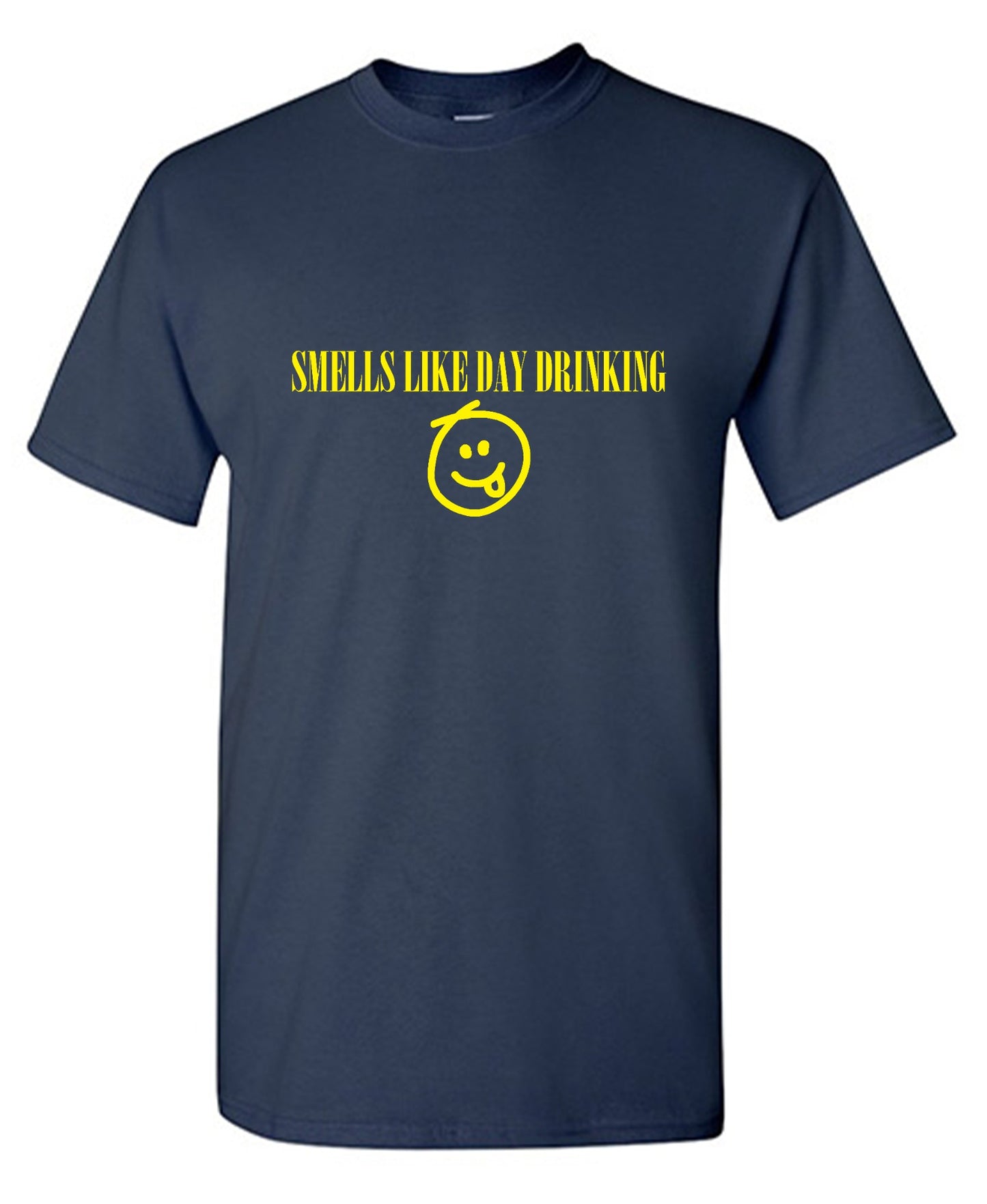 Funny T-Shirts design "Smells like Day Drinking - Tall Tee"