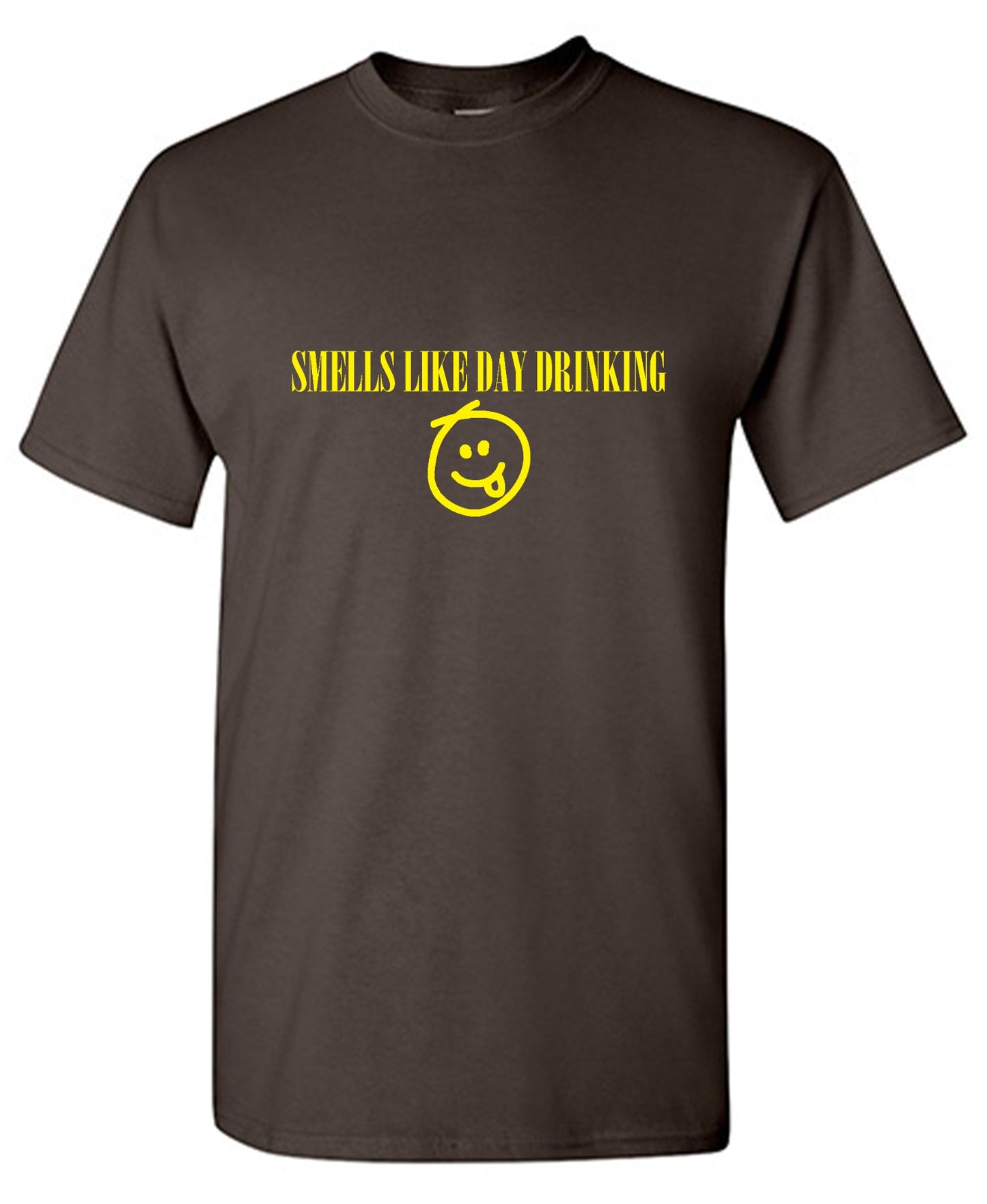 Funny T-Shirts design "Smells like Day Drinking - Tall Tee"