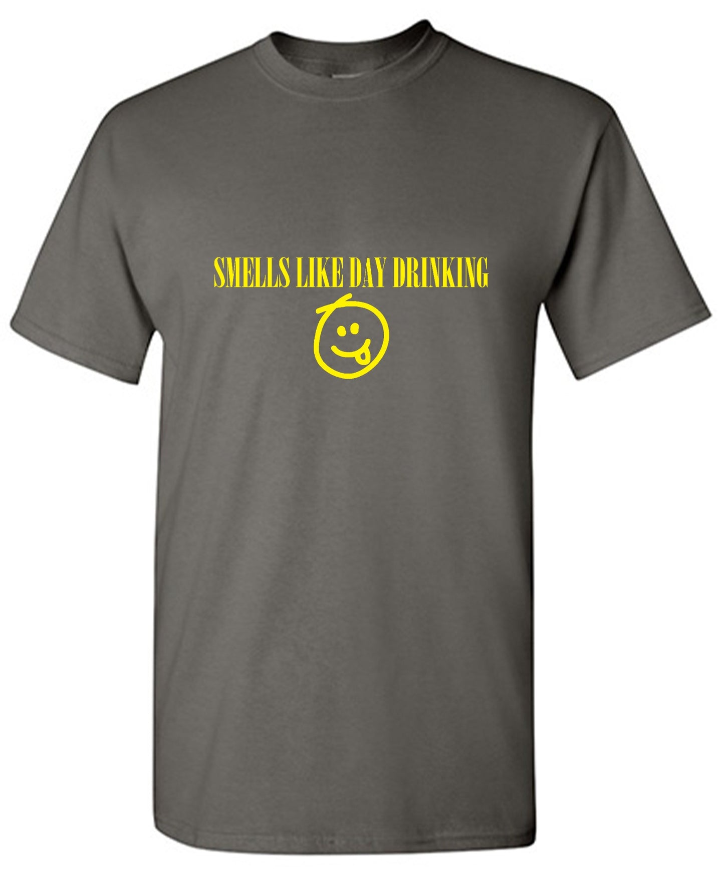 Funny T-Shirts design "Smells like Day Drinking - Tall Tee"