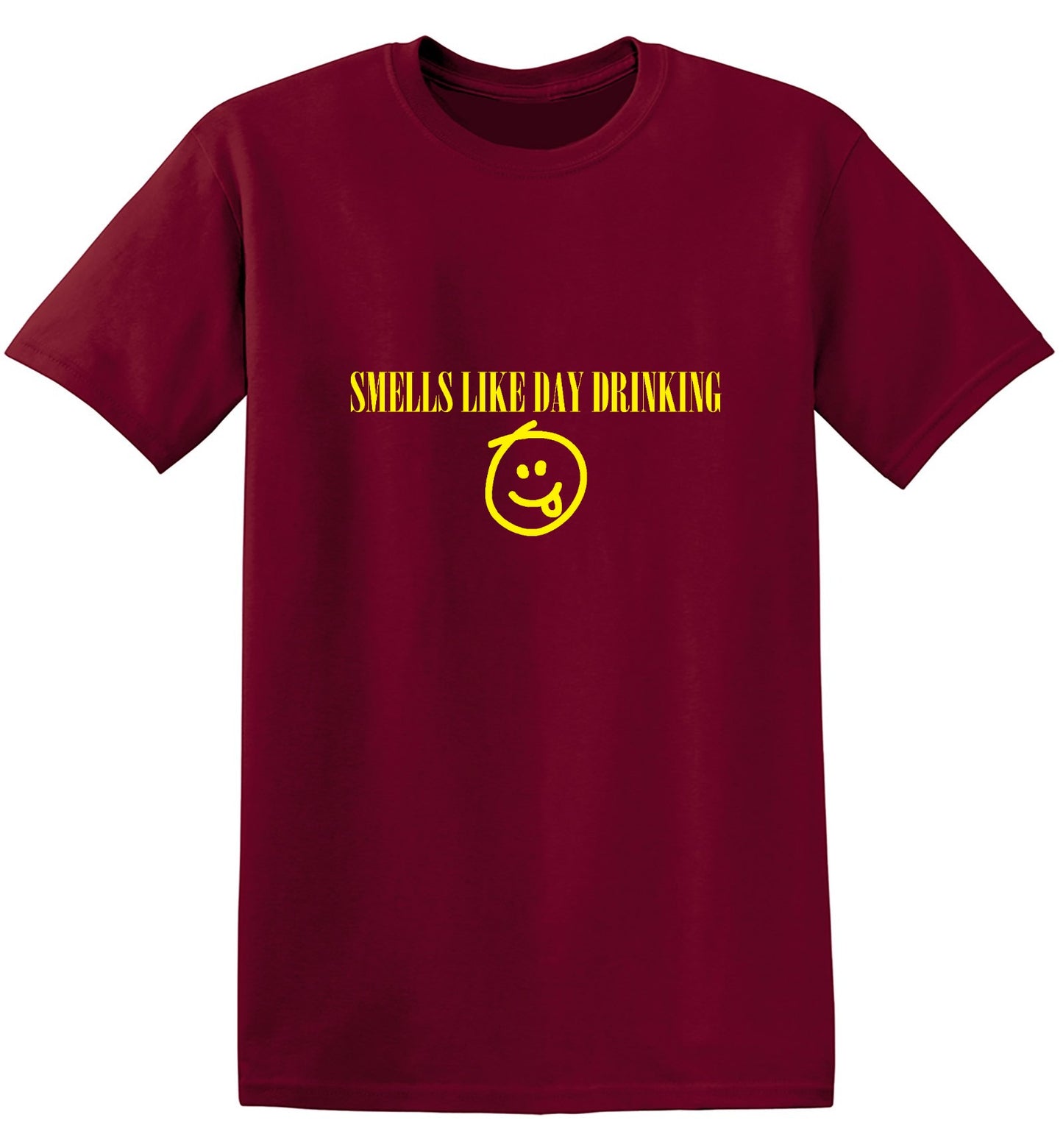Funny T-Shirts design "Smells like Day Drinking - Tall Tee"