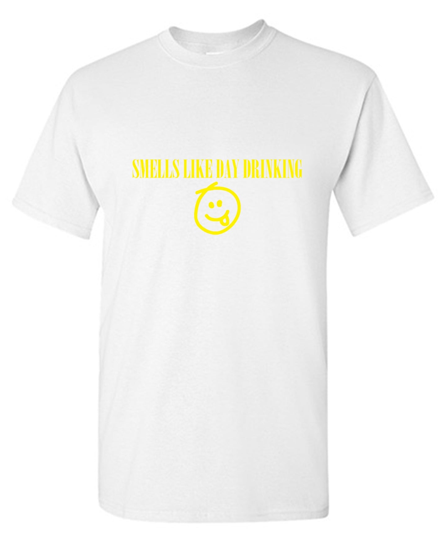 Funny T-Shirts design "Smells like Day Drinking - Tall Tee"