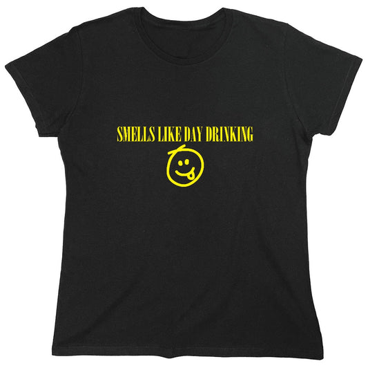 Funny T-Shirts design "Smells like Day Drinking - Womens"