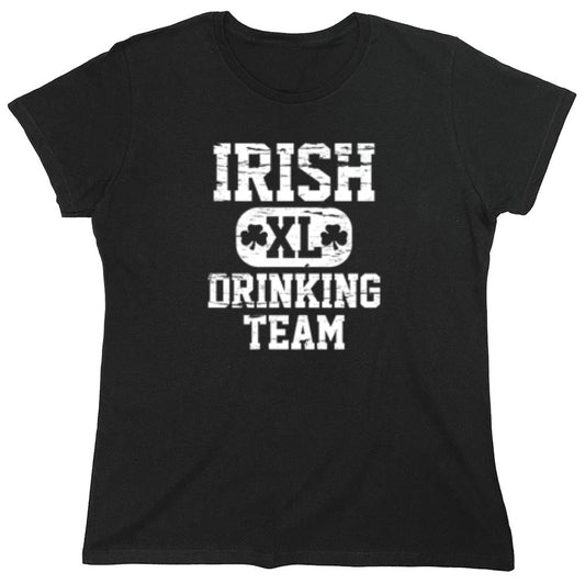 Funny T-Shirts design "Irish Drinking Team T-Shirt - Womens"