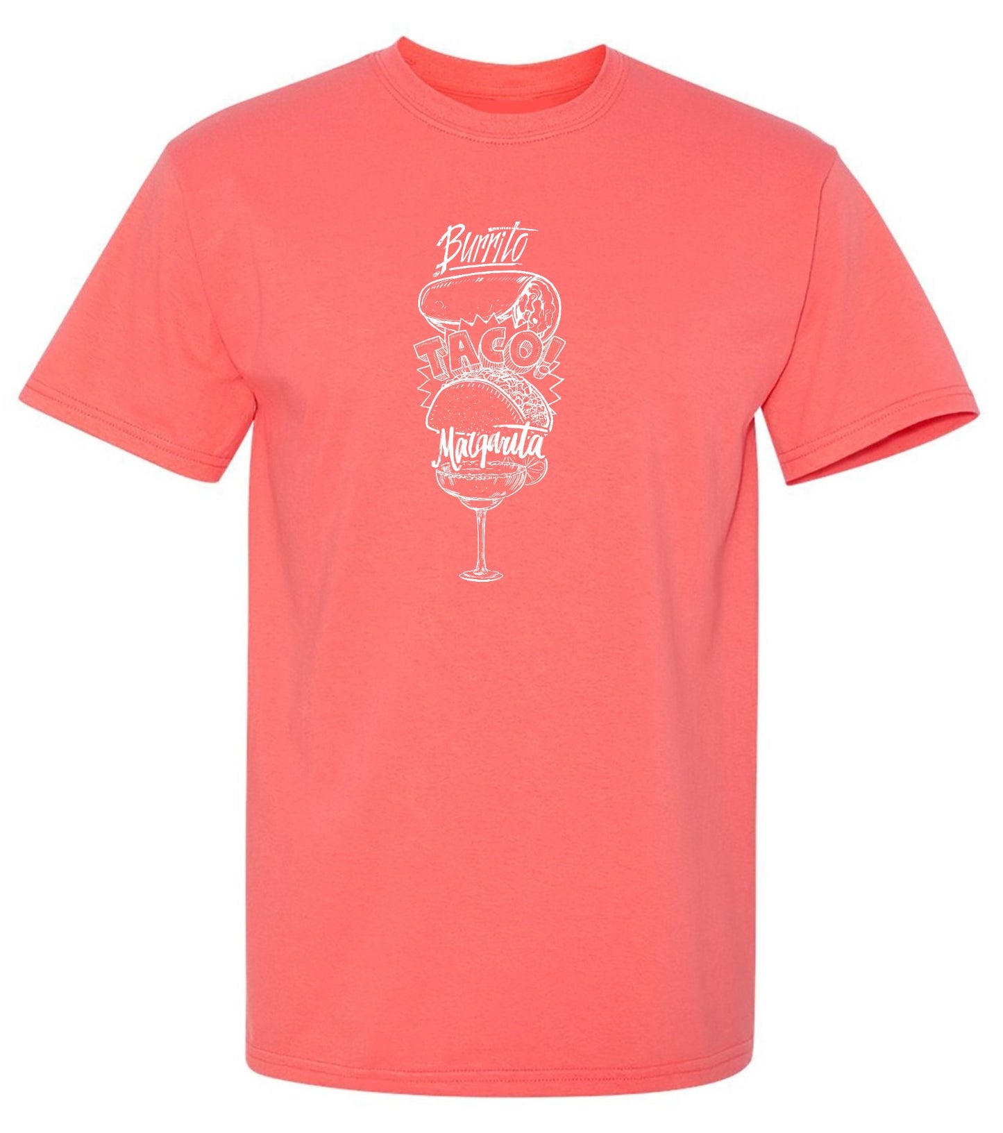 Funny T-Shirts design "Burrito, Taco!, Margarita, Graphic Shirt"