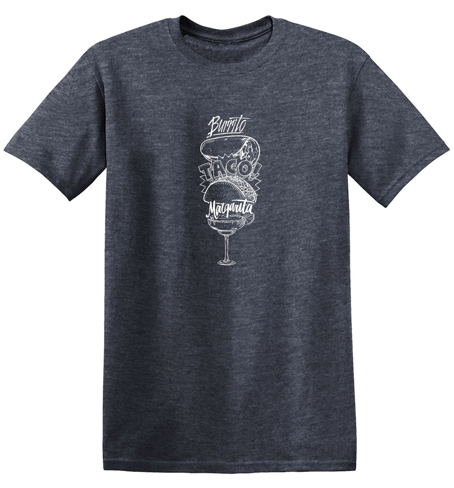 Funny T-Shirts design "Burrito, Taco!, Margarita, Graphic Shirt"