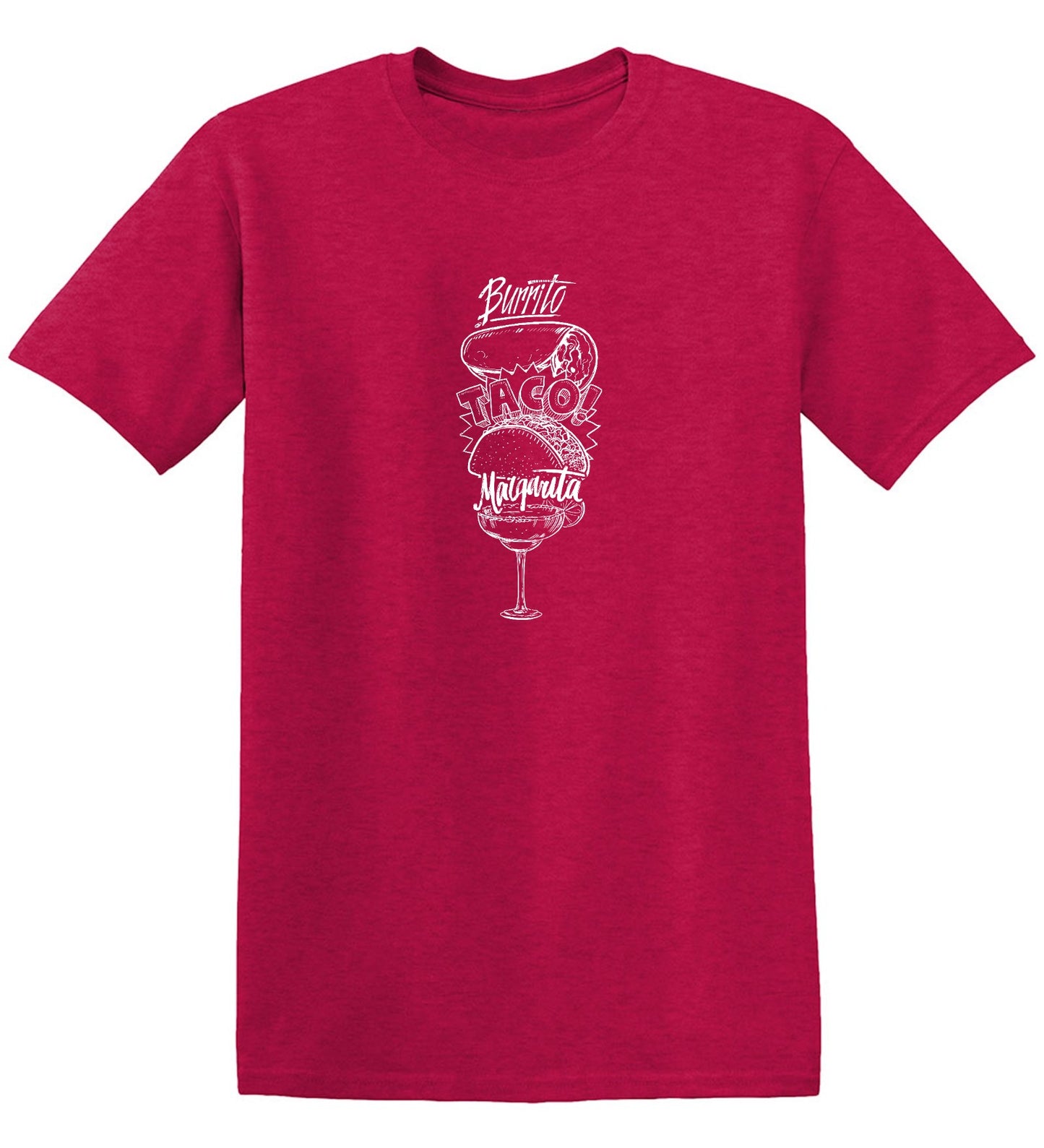 Funny T-Shirts design "Burrito, Taco!, Margarita, Graphic Shirt"