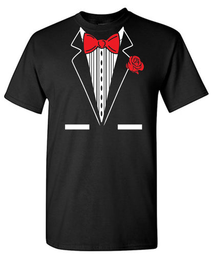 Funny T-Shirts design "TUXEDO Red T-Shirt"