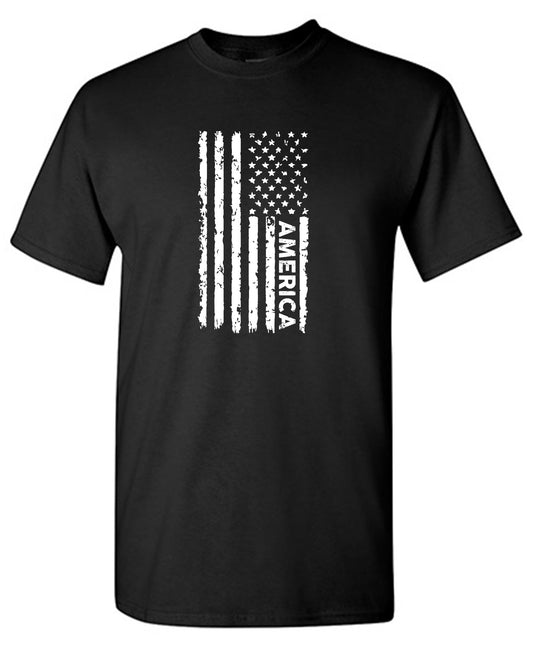 Funny T-Shirts design "Blue American Flag Shirt for 4th of July"