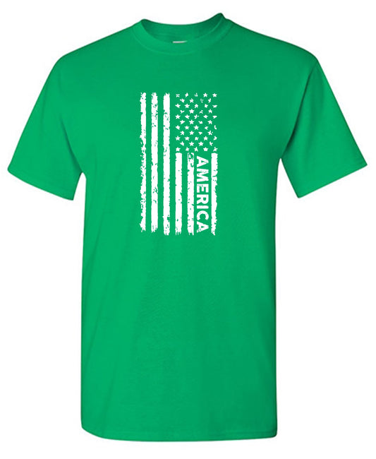 Funny T-Shirts design "Blue American Flag Shirt for 4th of July"