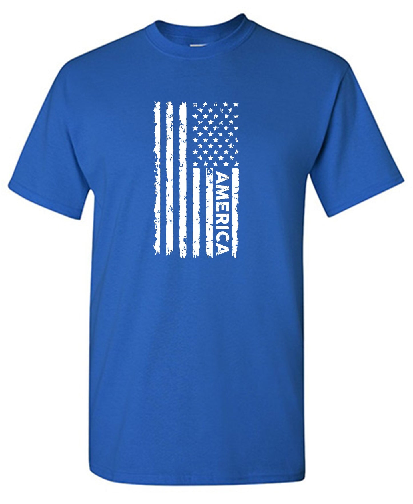 Funny T-Shirts design "Blue American Flag Shirt for 4th of July"