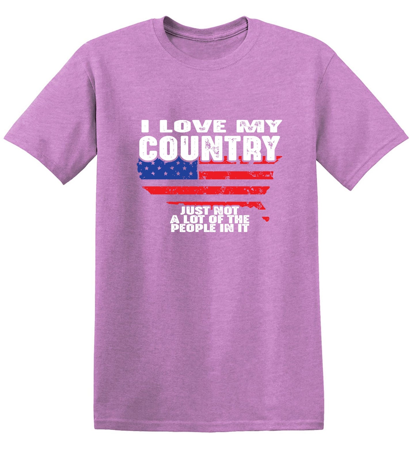 Funny T-Shirts design "I Love My Country, Just Not A Lot Of The People In It T-Shirt"