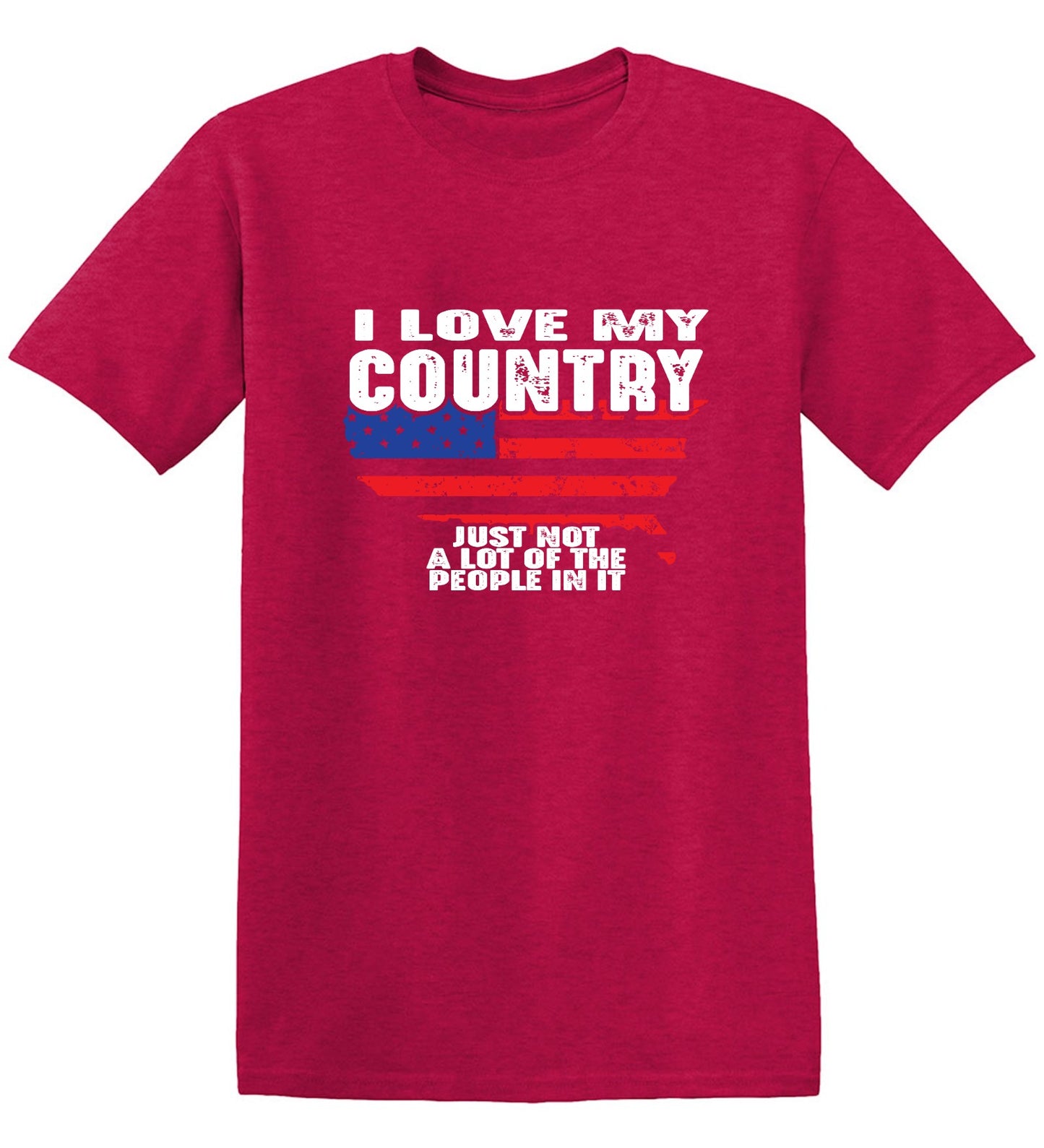 Funny T-Shirts design "I Love My Country, Just Not A Lot Of The People In It T-Shirt"