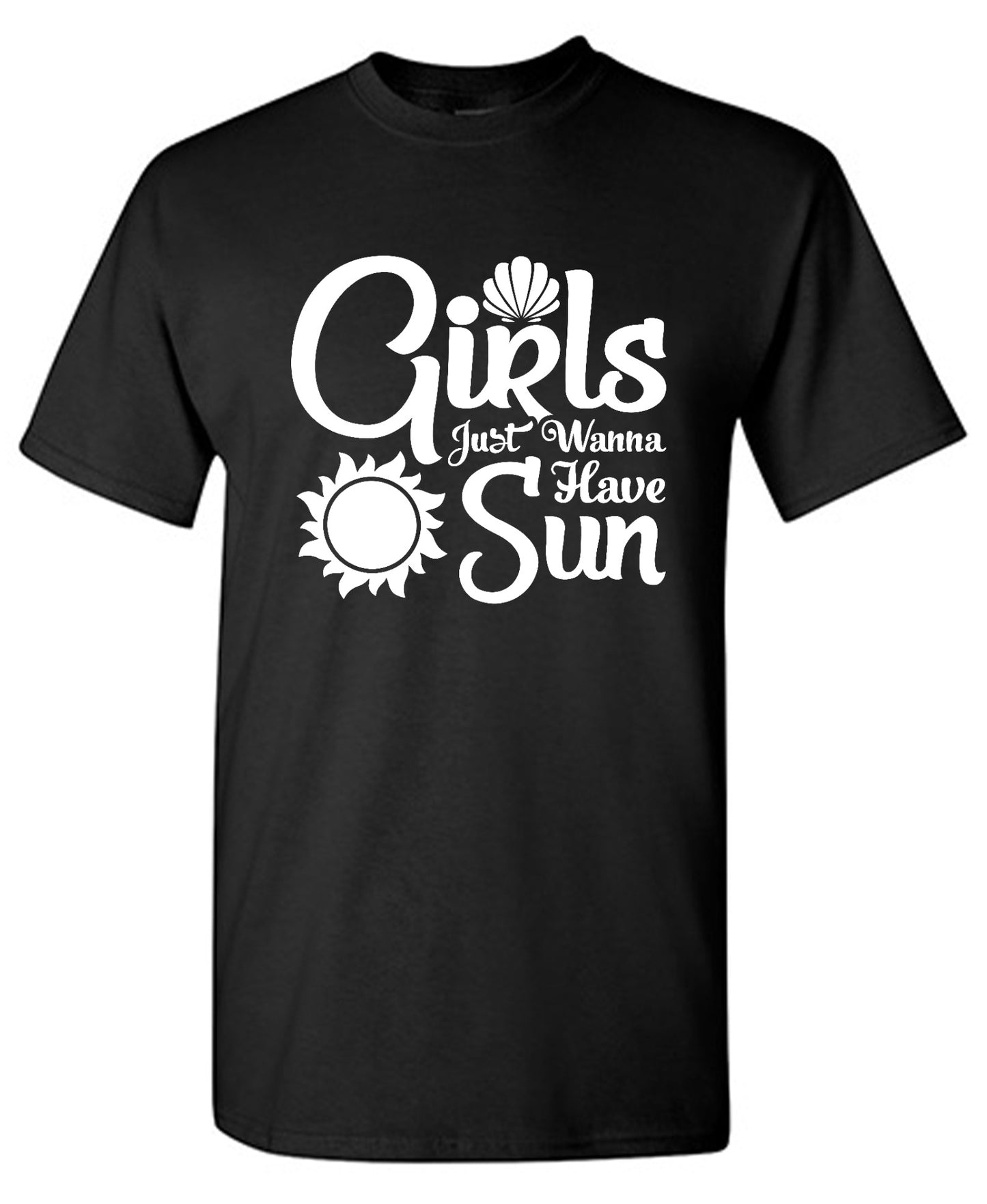 Funny T-Shirts design "Girls Just Wanna Have Sun T-Shirt - Tall Tee"