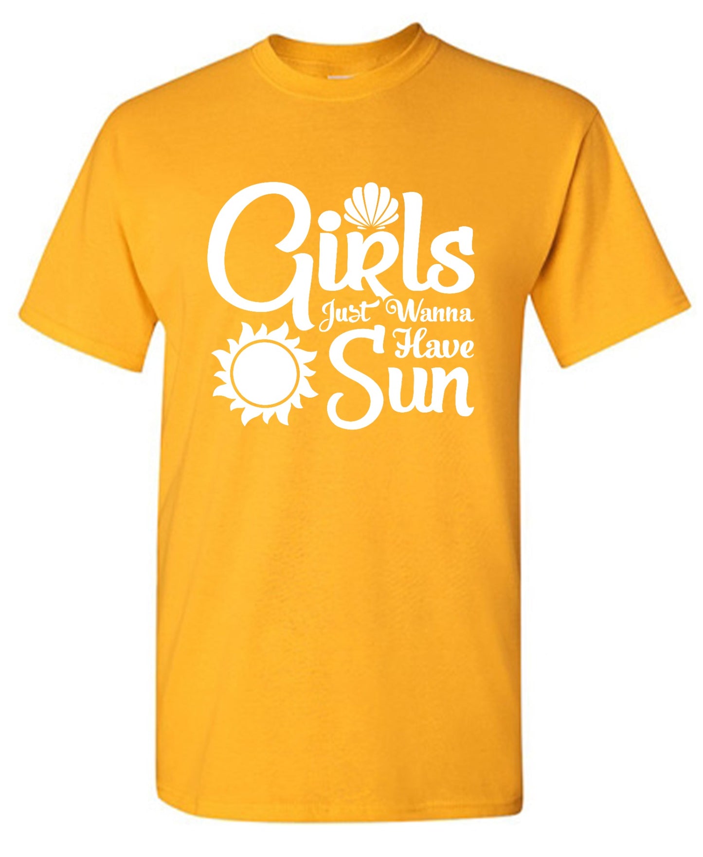 Funny T-Shirts design "Girls Just Wanna Have Sun T-Shirt"