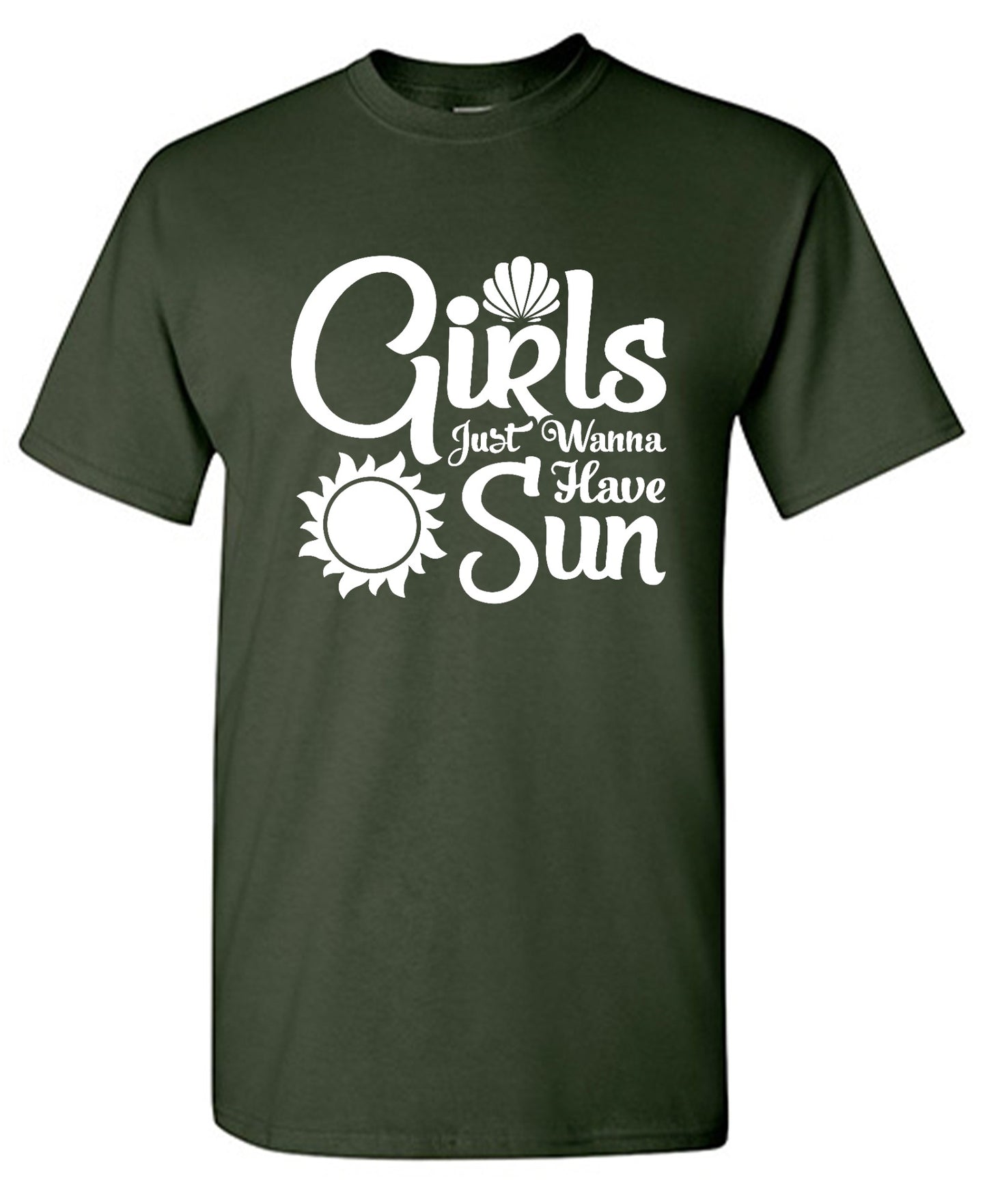 Funny T-Shirts design "Girls Just Wanna Have Sun T-Shirt"