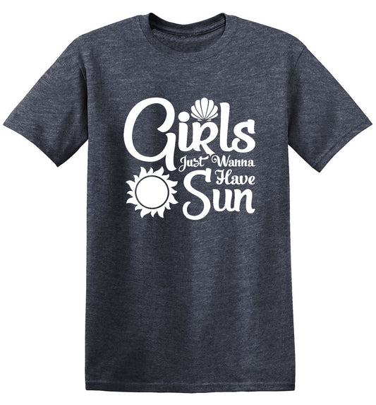 Funny T-Shirts design "Girls Just Wanna Have Sun T-Shirt"