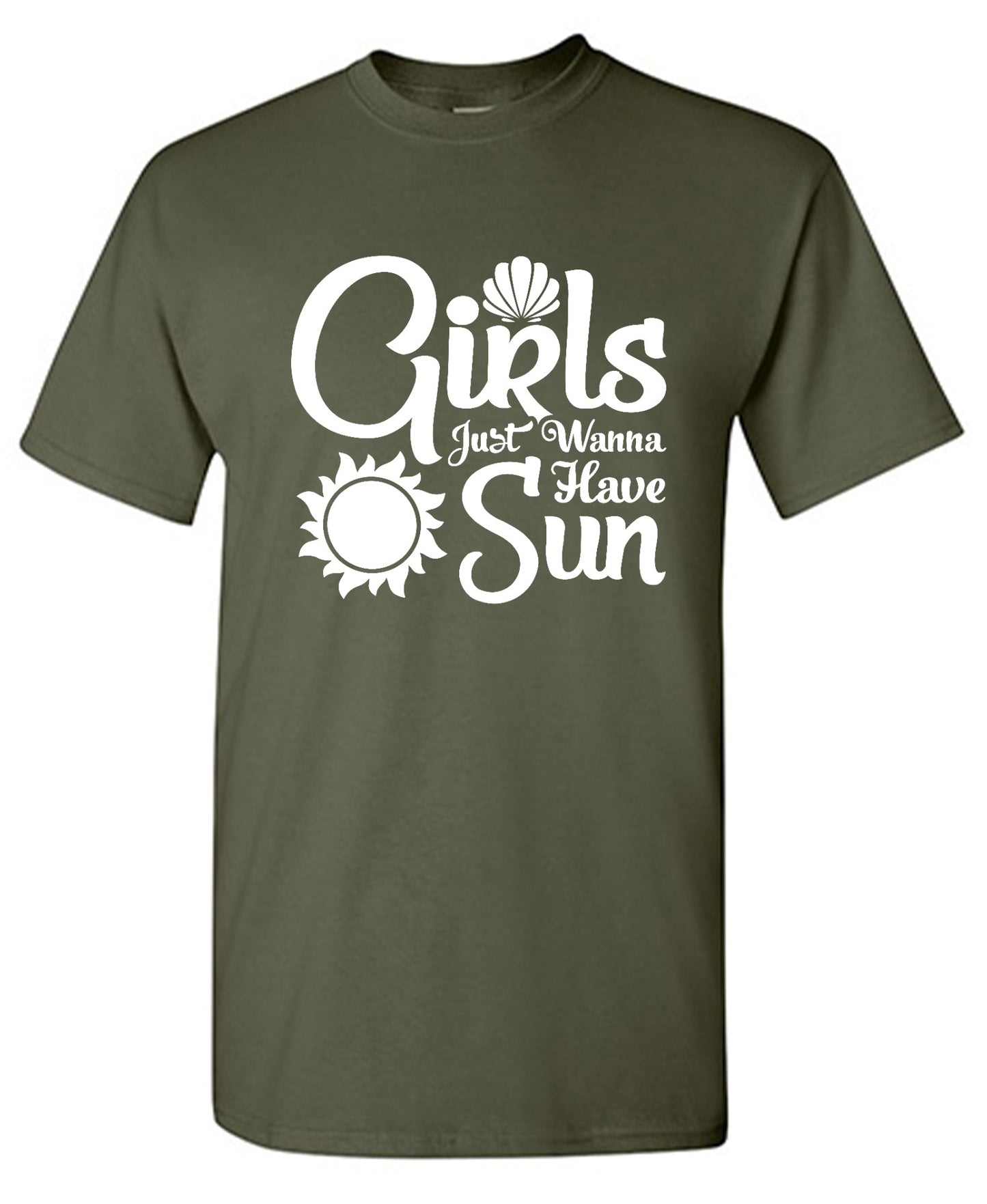 Funny T-Shirts design "Girls Just Wanna Have Sun T-Shirt - Tall Tee"