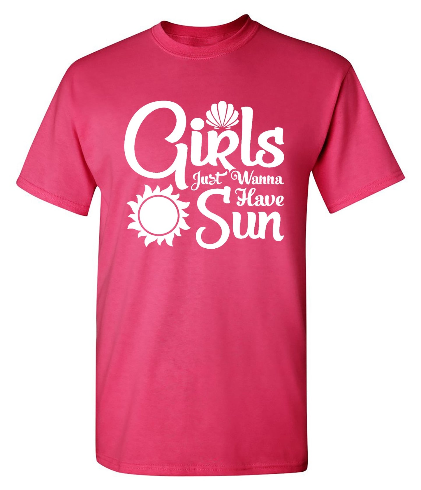 Funny T-Shirts design "Girls Just Wanna Have Sun T-Shirt"