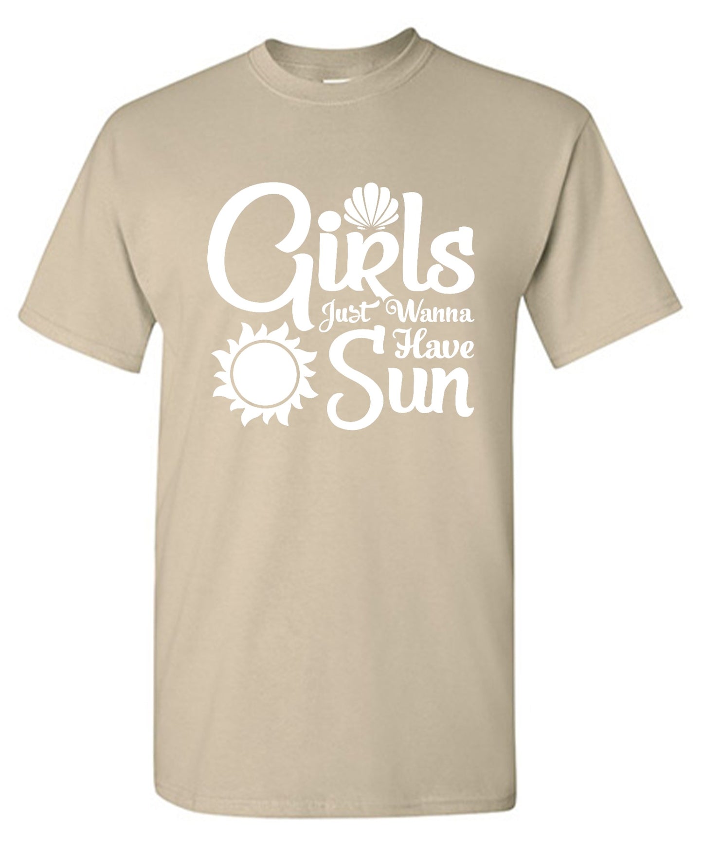 Funny T-Shirts design "Girls Just Wanna Have Sun T-Shirt"