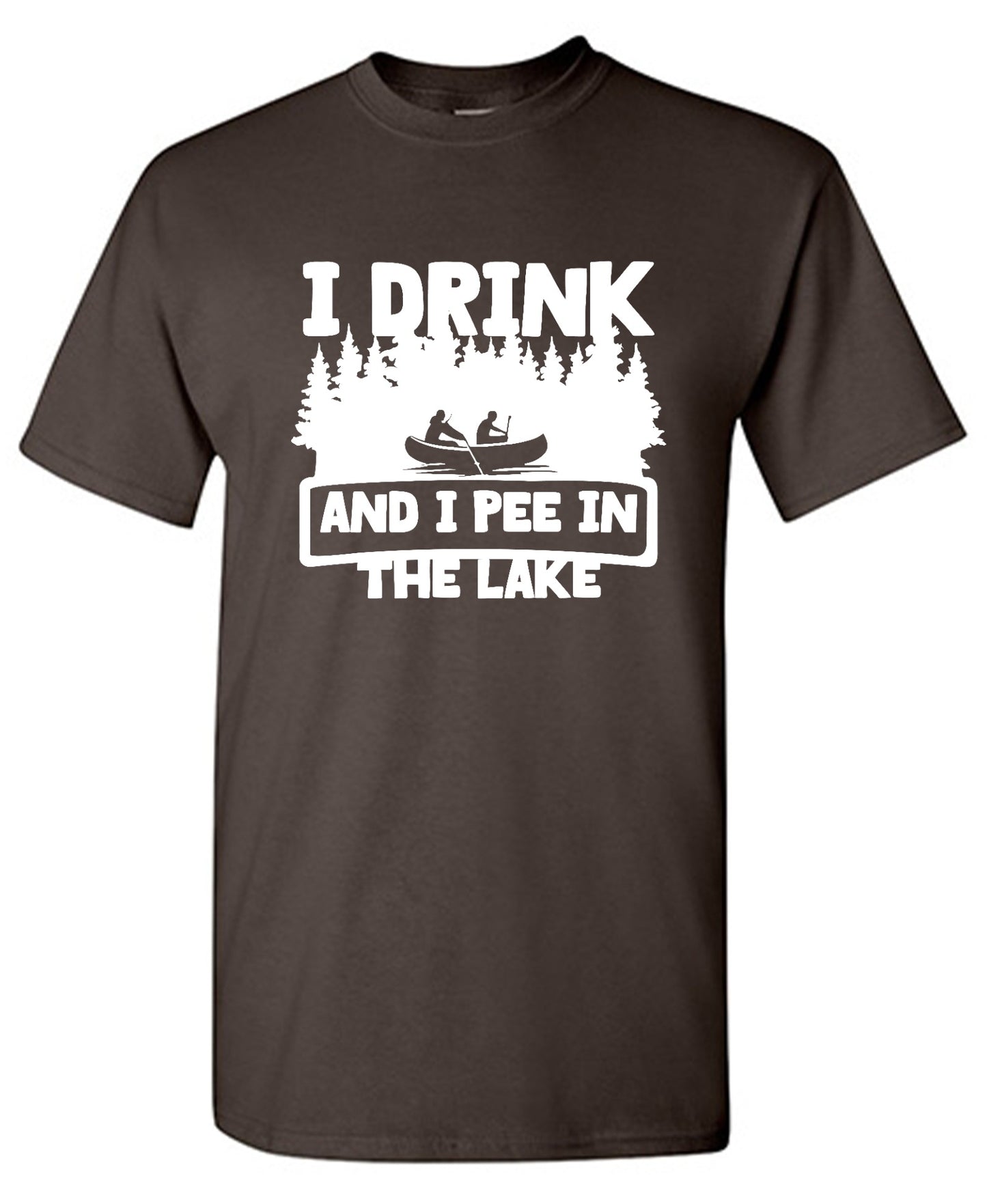 Funny T-Shirts design "I Drink and I Pee in the Lake T-Shirt - Youth"