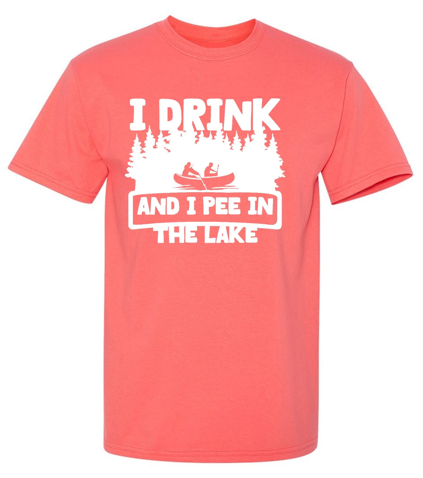 Funny T-Shirts design "I Drink and I Pee in the Lake T-Shirt - Youth"