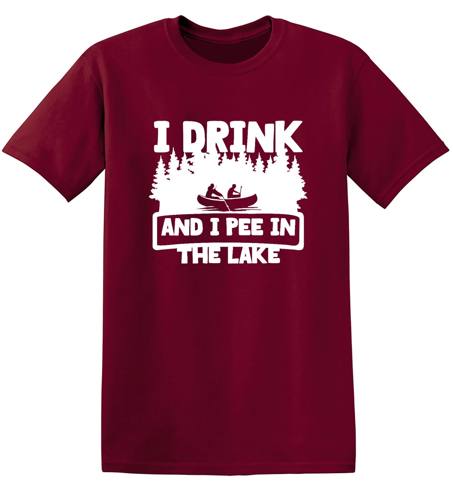Funny T-Shirts design "I Drink and I Pee in the Lake T-Shirt - Youth"