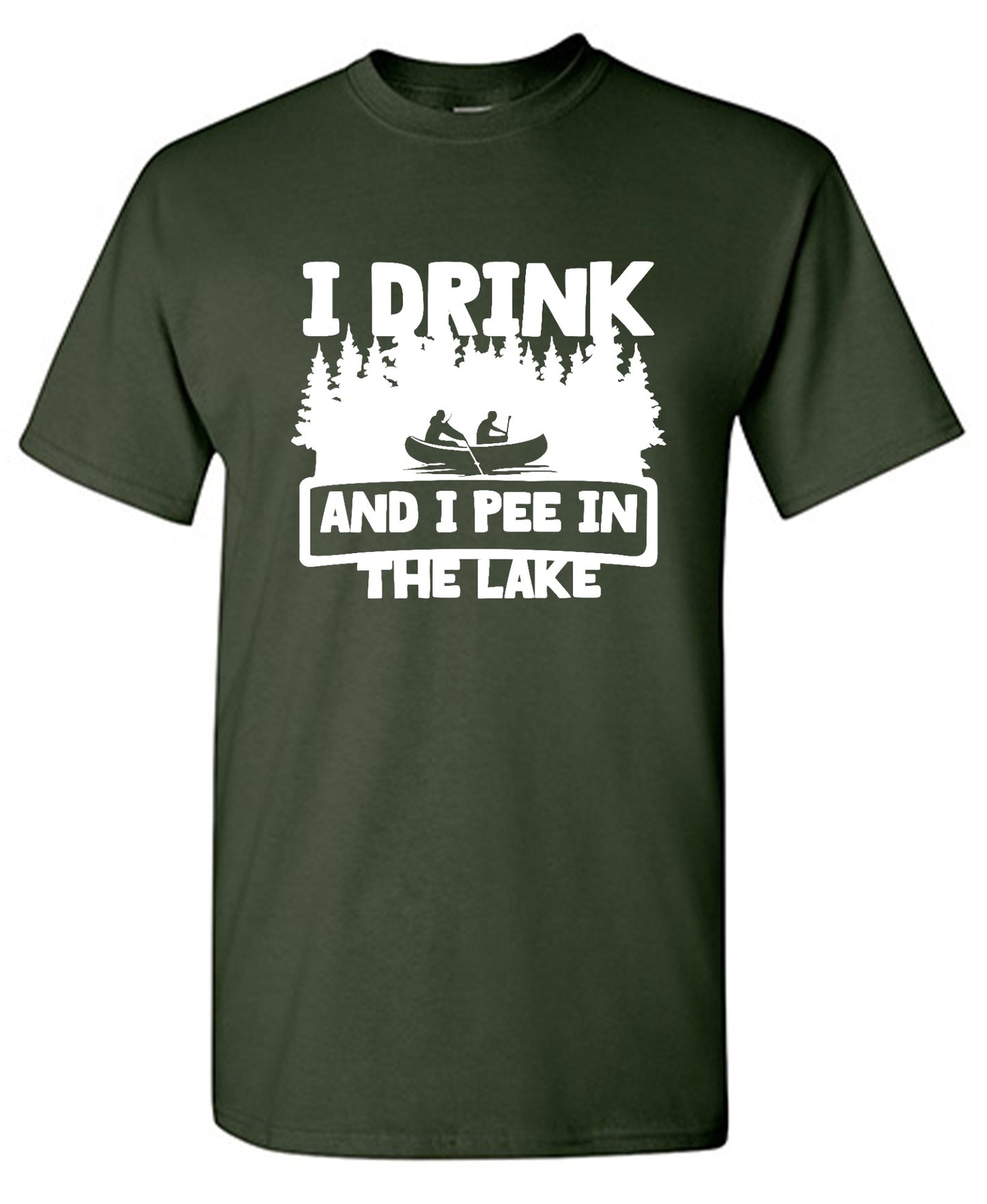 Funny T-Shirts design "I Drink and I Pee in the Lake T-Shirt - Youth"
