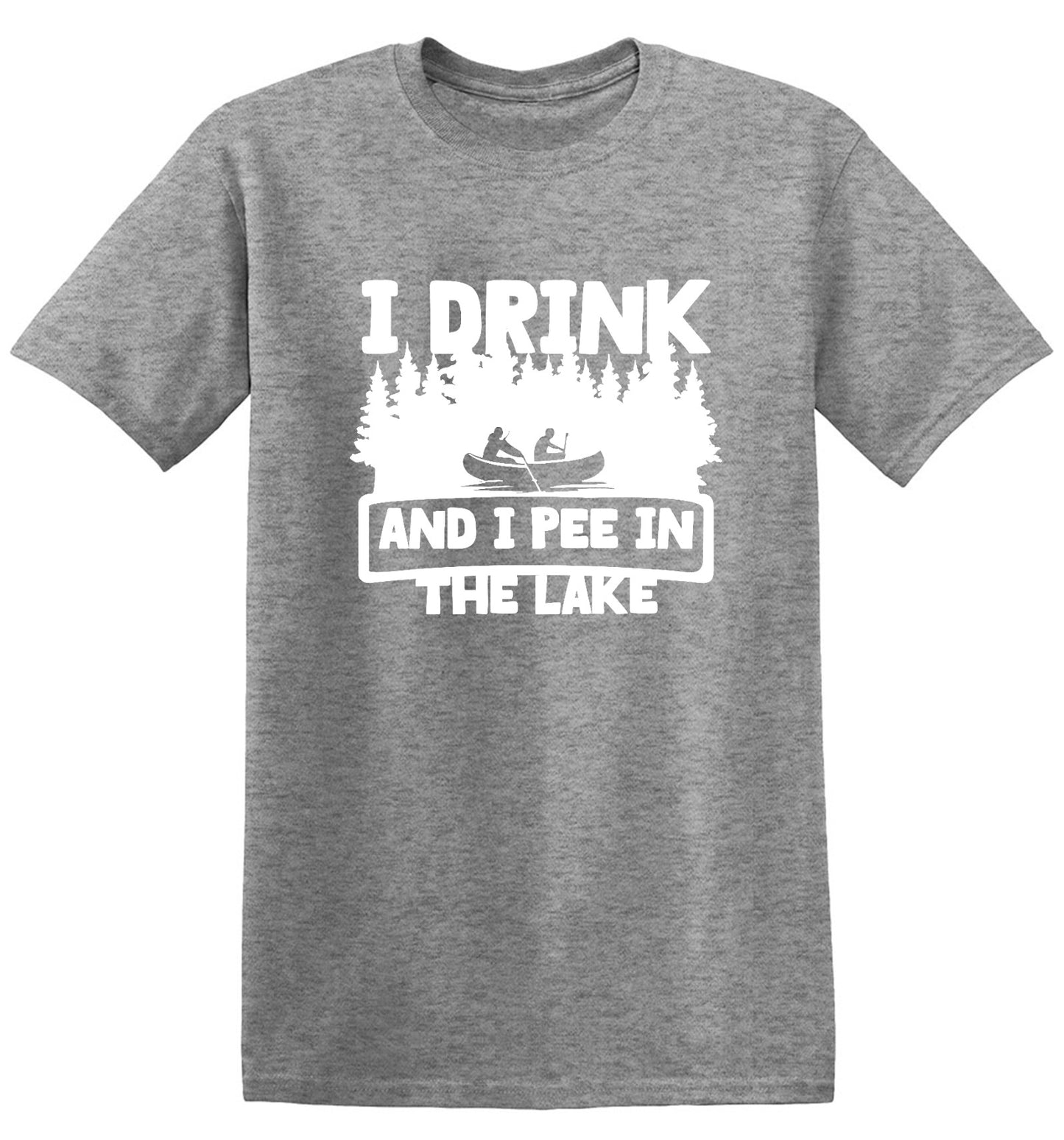 Funny T-Shirts design "I Drink and I Pee in the Lake T-Shirt - Youth"