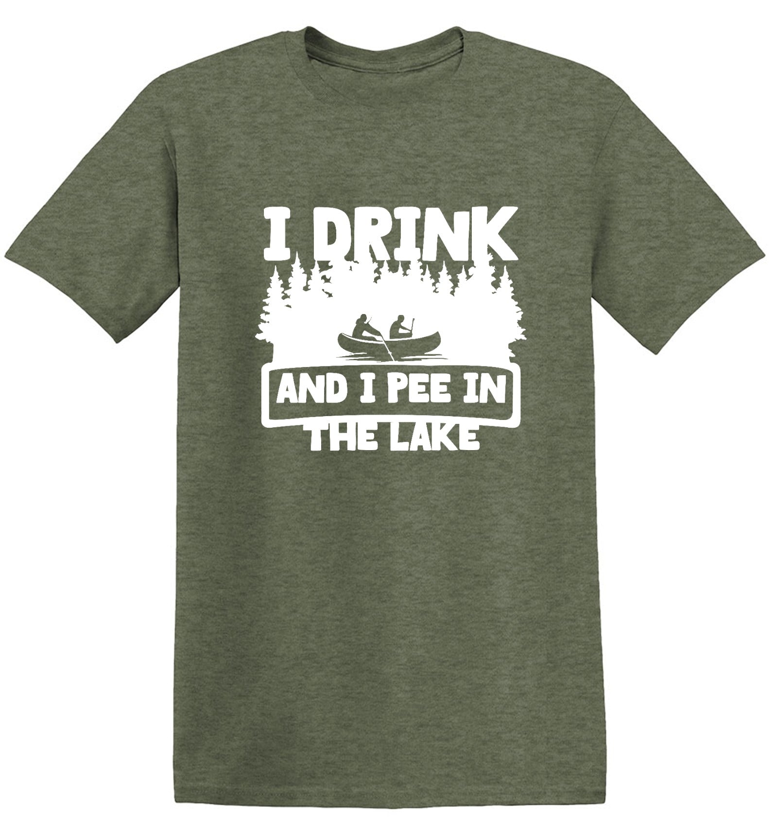 Funny T-Shirts design "I Drink and I Pee in the Lake"