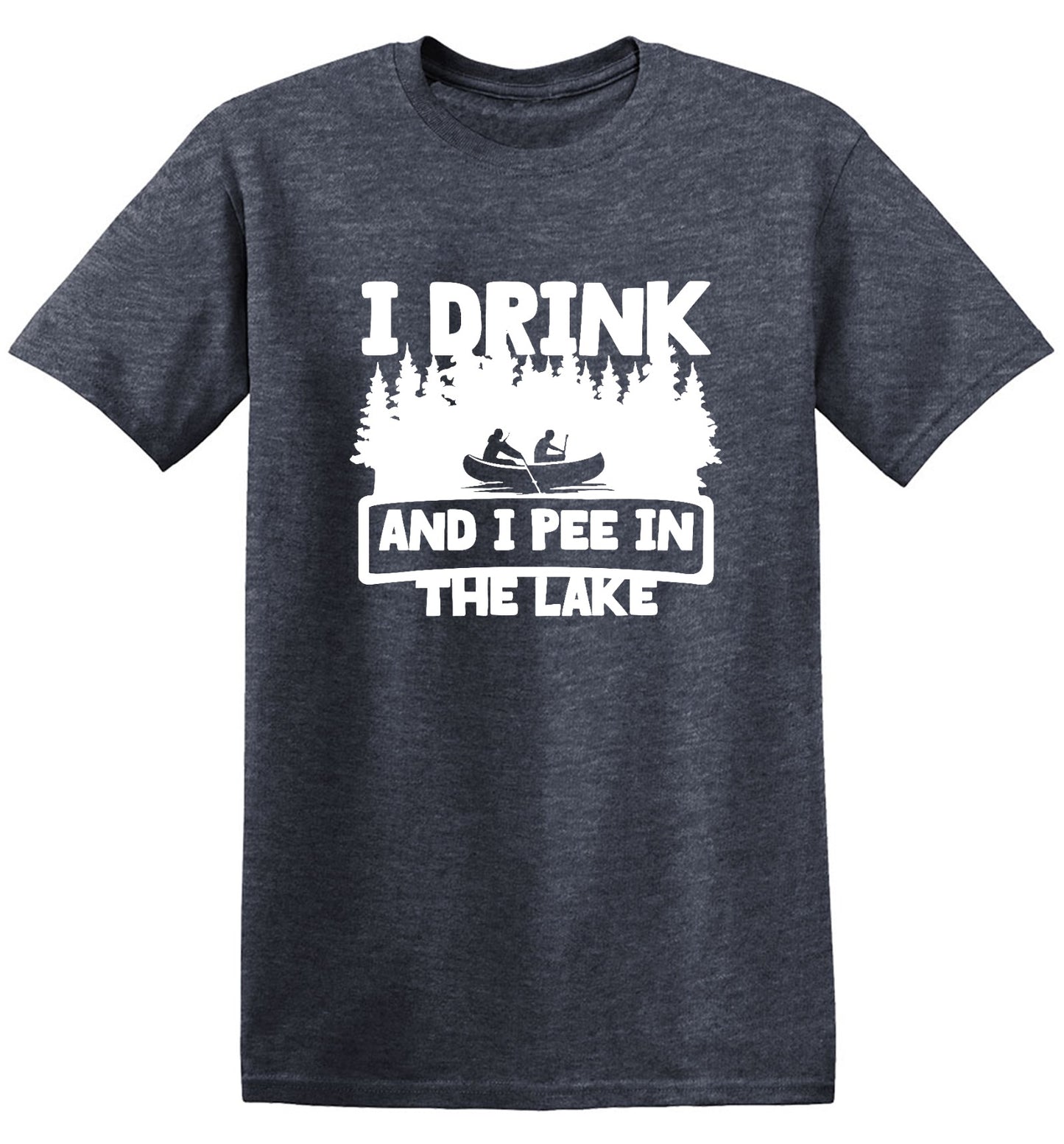 Funny T-Shirts design "I Drink and I Pee in the Lake T-Shirt - Youth"