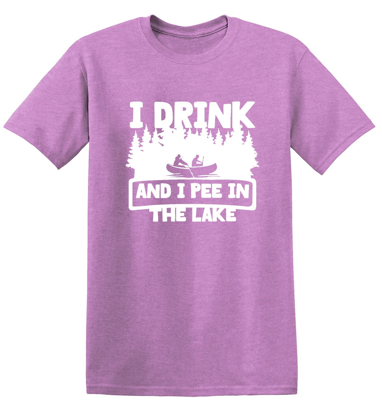 Funny T-Shirts design "I Drink and I Pee in the Lake T-Shirt - Youth"