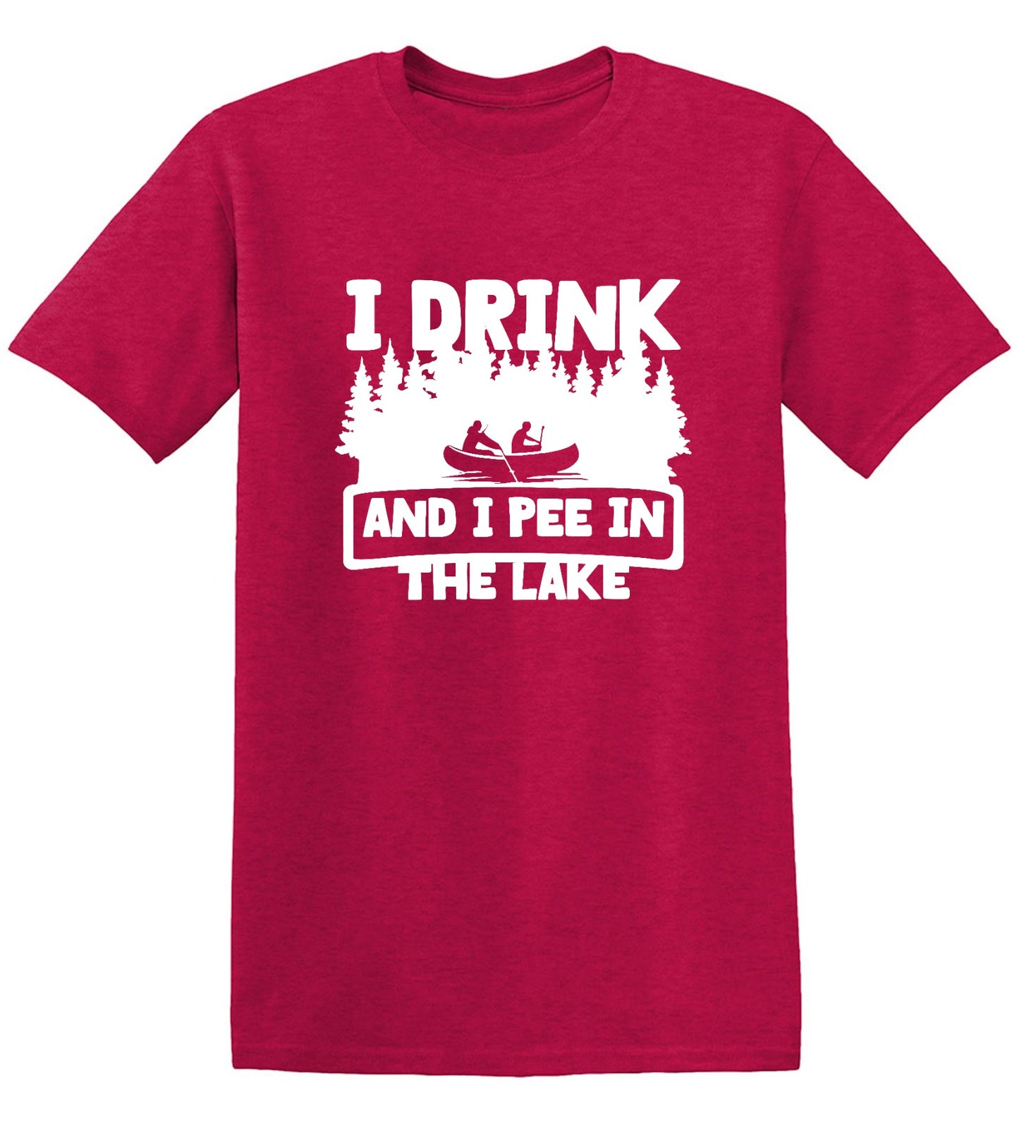 Funny T-Shirts design "I Drink and I Pee in the Lake T-Shirt - Youth"