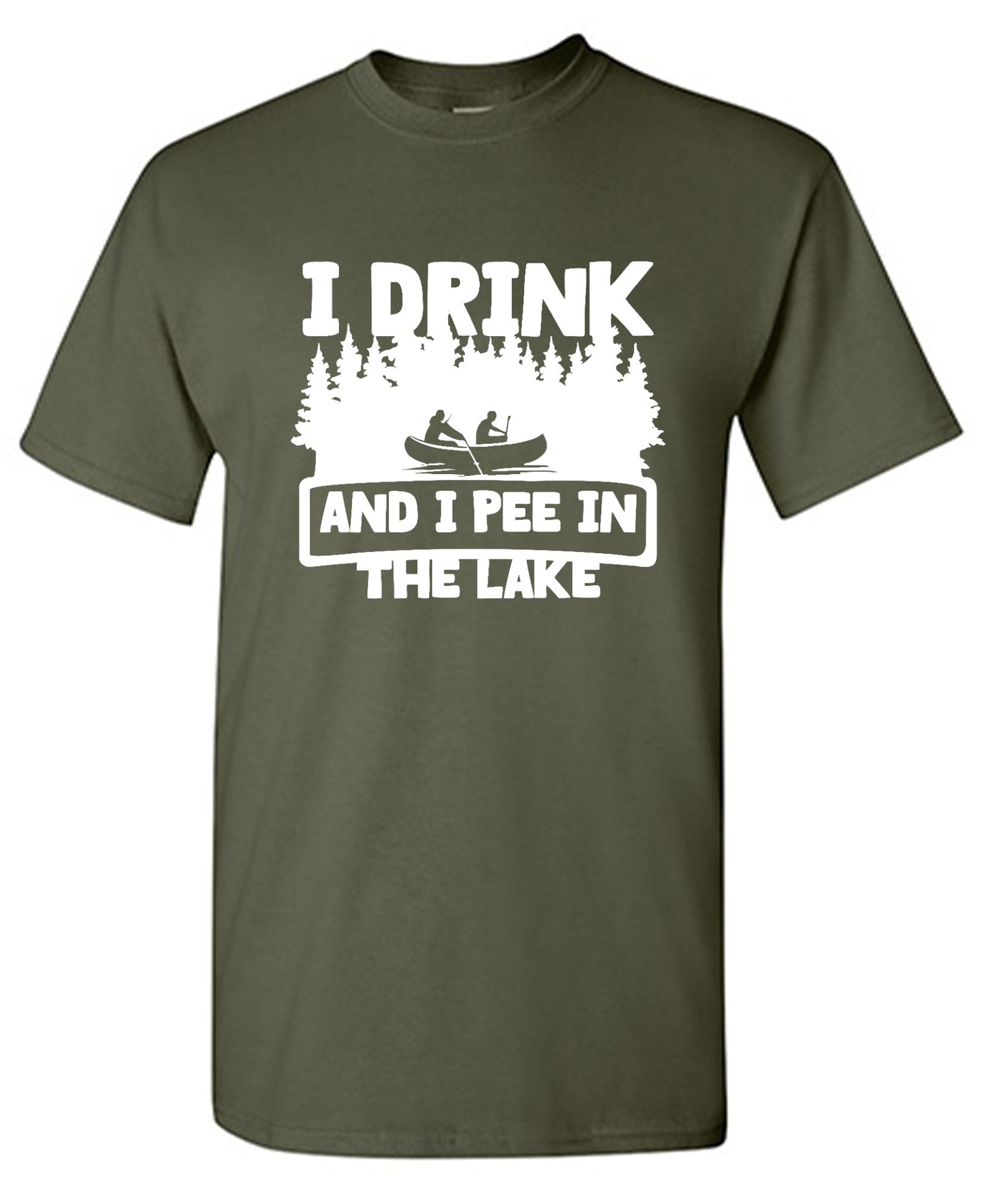 Funny T-Shirts design "I Drink and I Pee in the Lake T-Shirt - Youth"