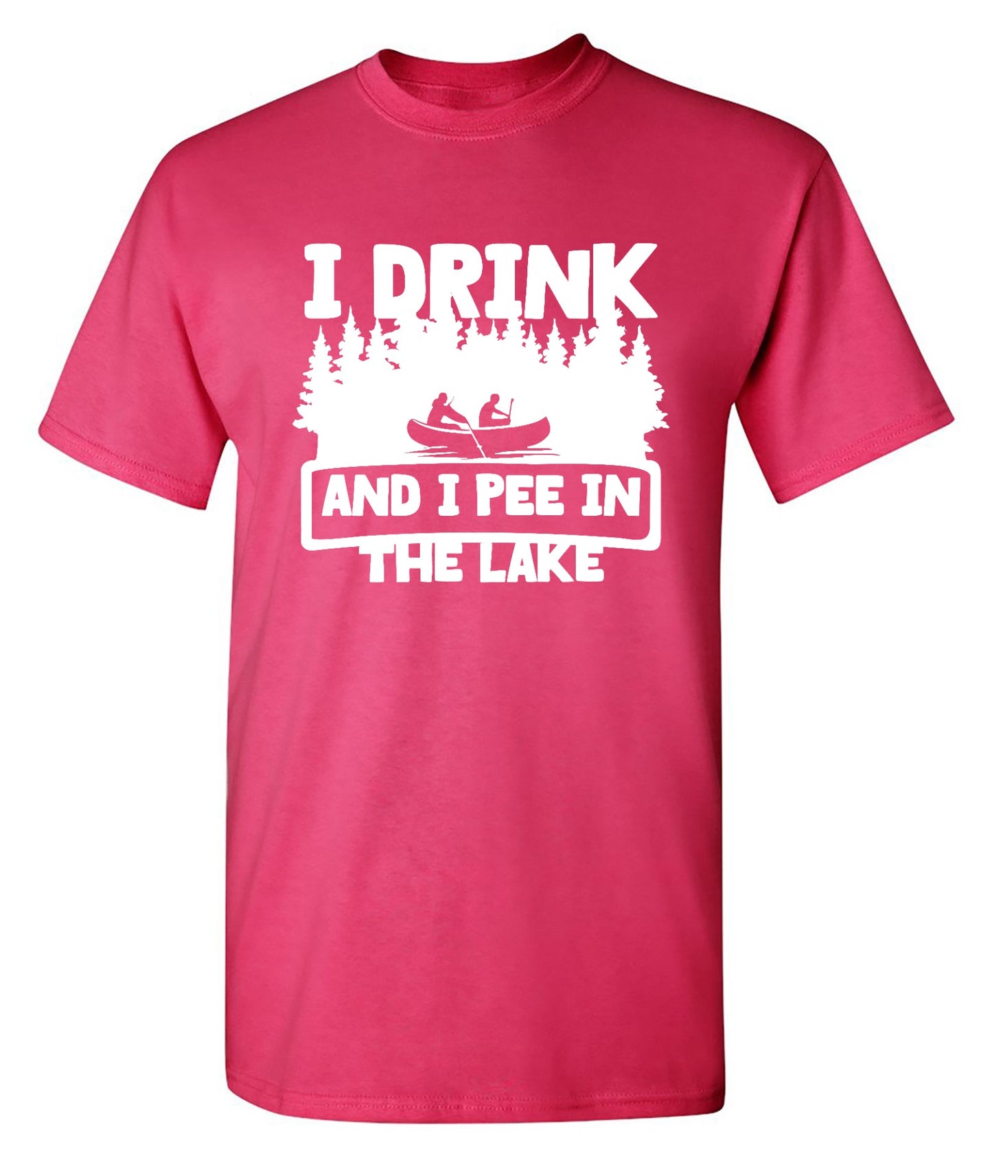 Funny T-Shirts design "I Drink and I Pee in the Lake T-Shirt - Youth"