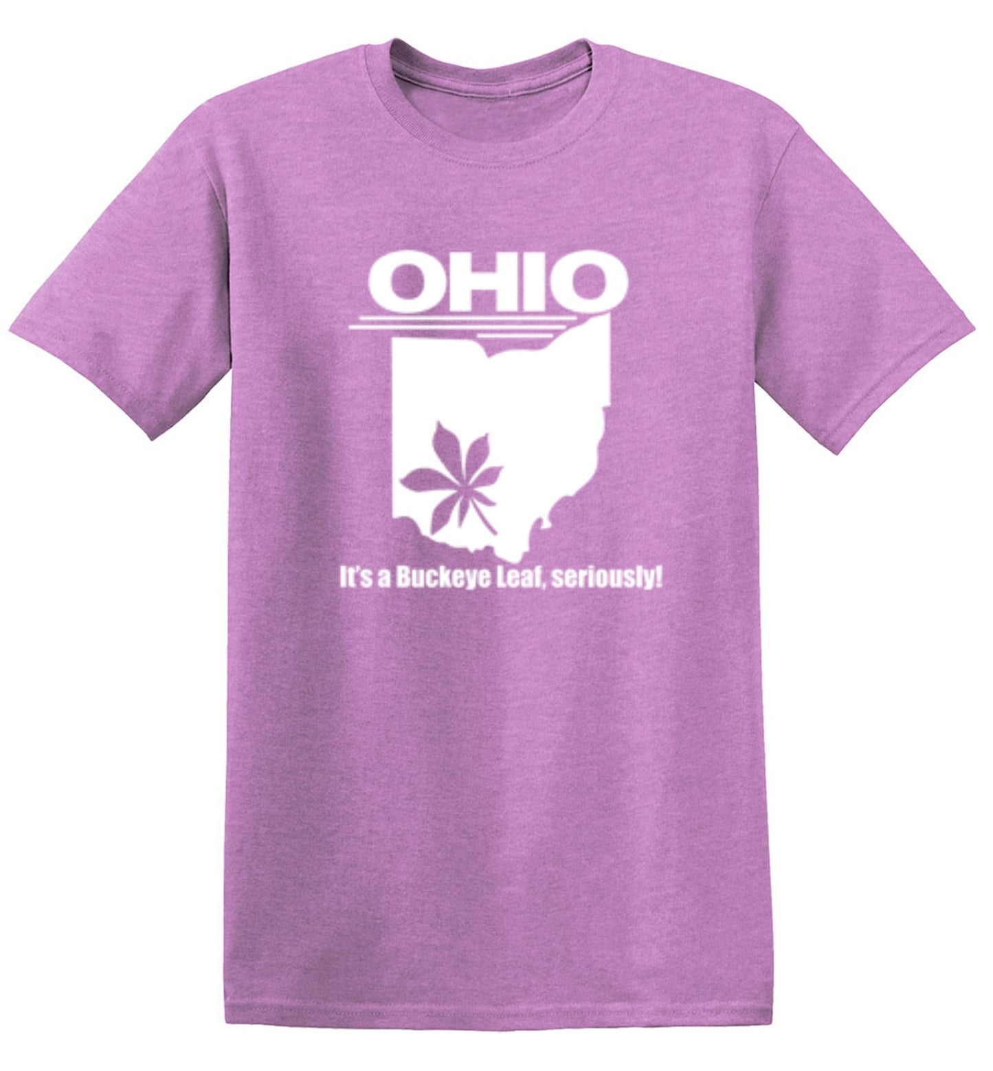 Funny T-Shirts design "Ohio It's A Buckeye Leaf, Seriously! T-Shirt"