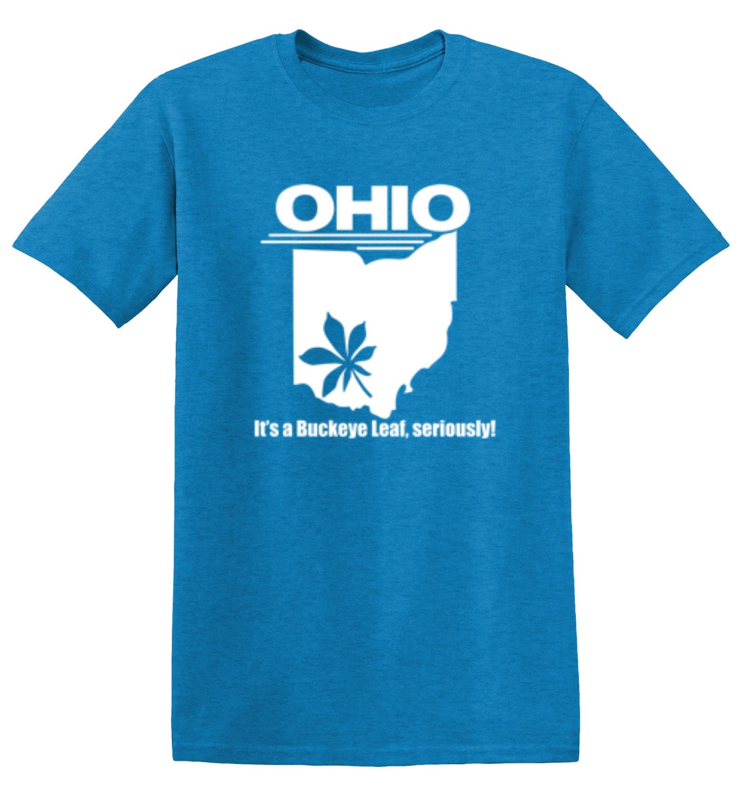 Funny T-Shirts design "Ohio It's A Buckeye Leaf, Seriously! T-Shirt"