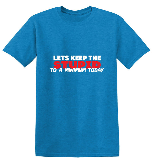 Lets Keep The Stupid To A Minimum Today T-Shirt